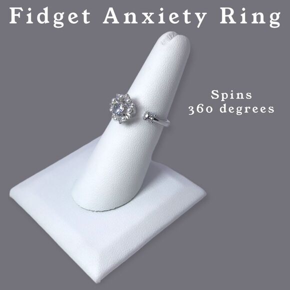 NWT Wool + Pepper Co. Spinning Fidget Anxiety Ring - Picture 2 of 2